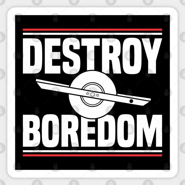 Onewheel Destroy Boredom One Wheel Sticker by Funky Prints Merch